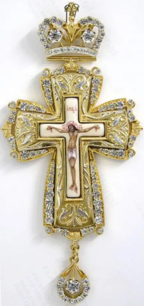 Pectoral cross №118 / gilding
