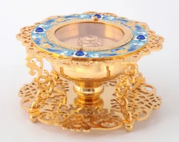 Reliquary ark for holy relics №42 gilding enamel stones