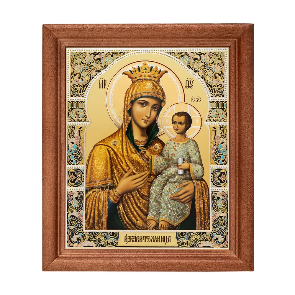 Icon in wooden frame №1 11×13 double embossing Deliverer 3