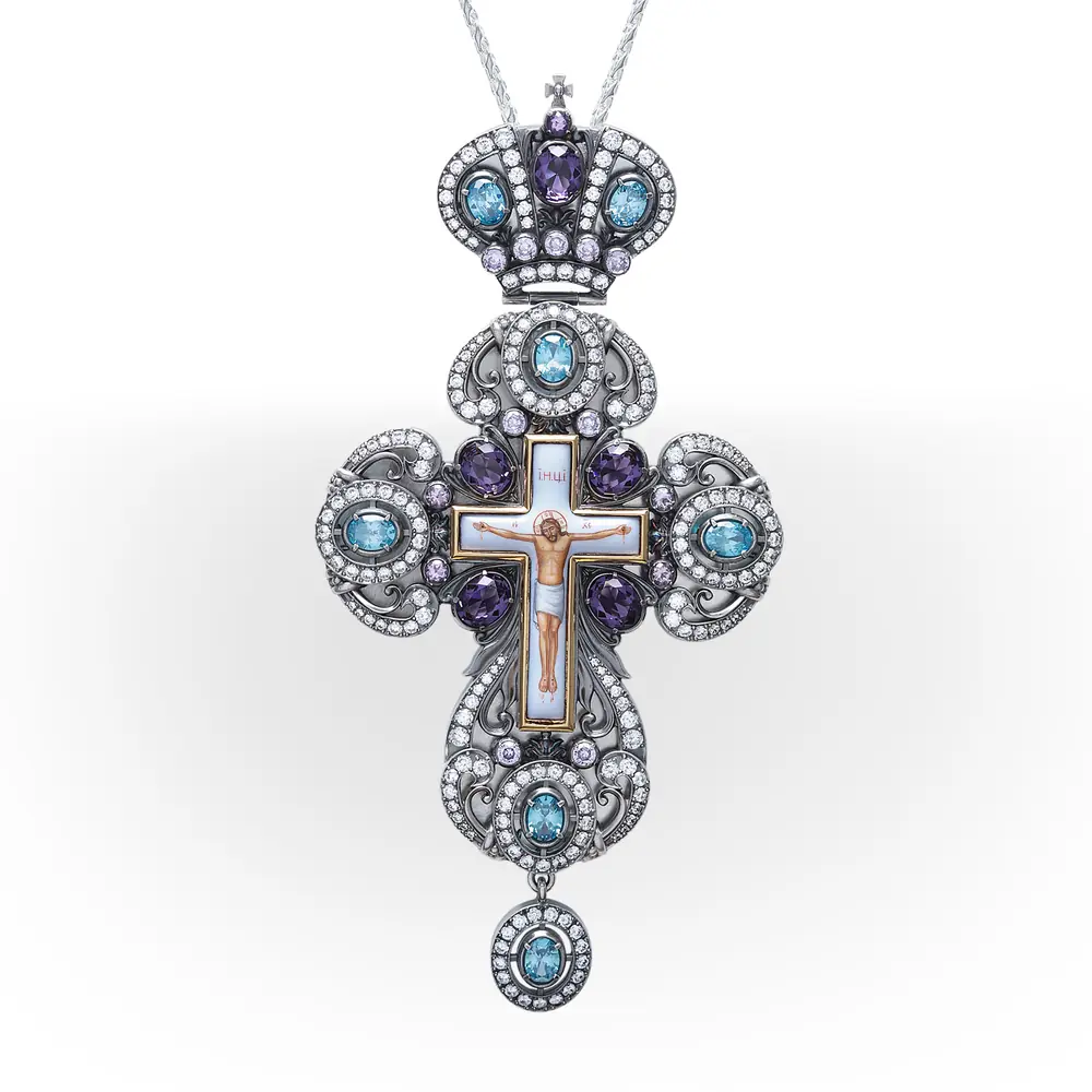 Pectoral cross №158 silver