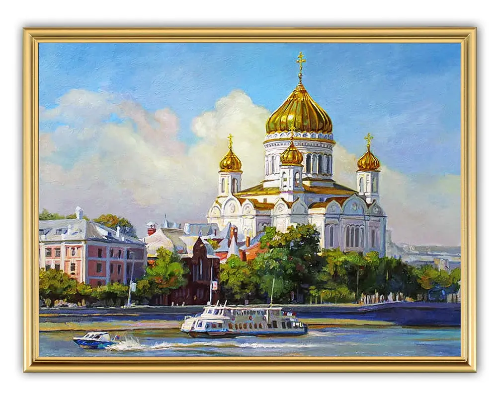 Picture 30×40, 3D print on plastic, in gilded frame №57