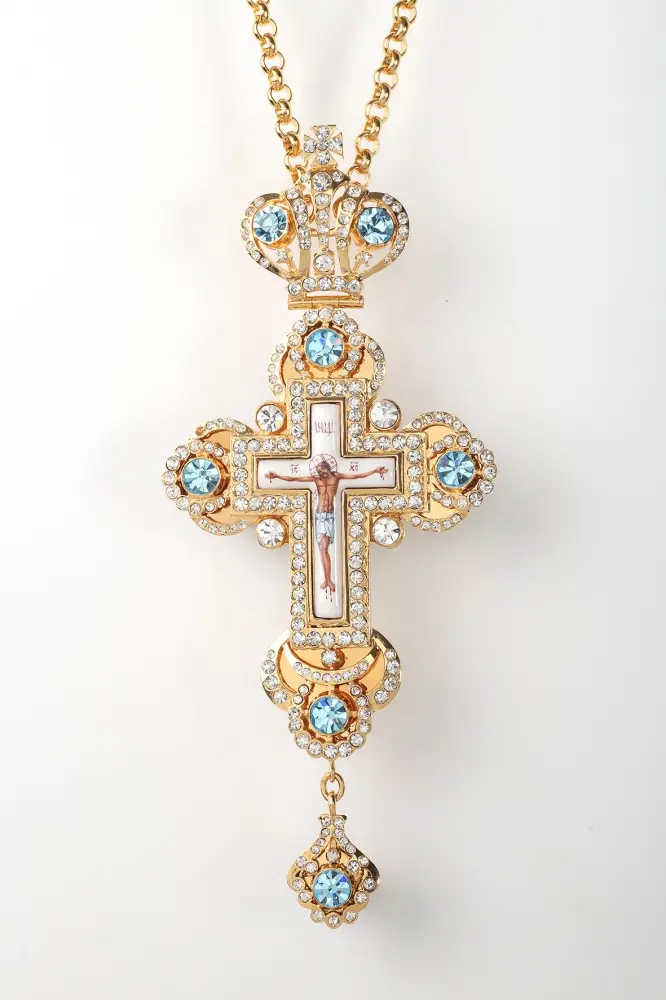 Pectoral cross №84 / gilding