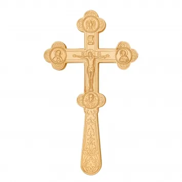 Cross for blessing water №1-1 gilding