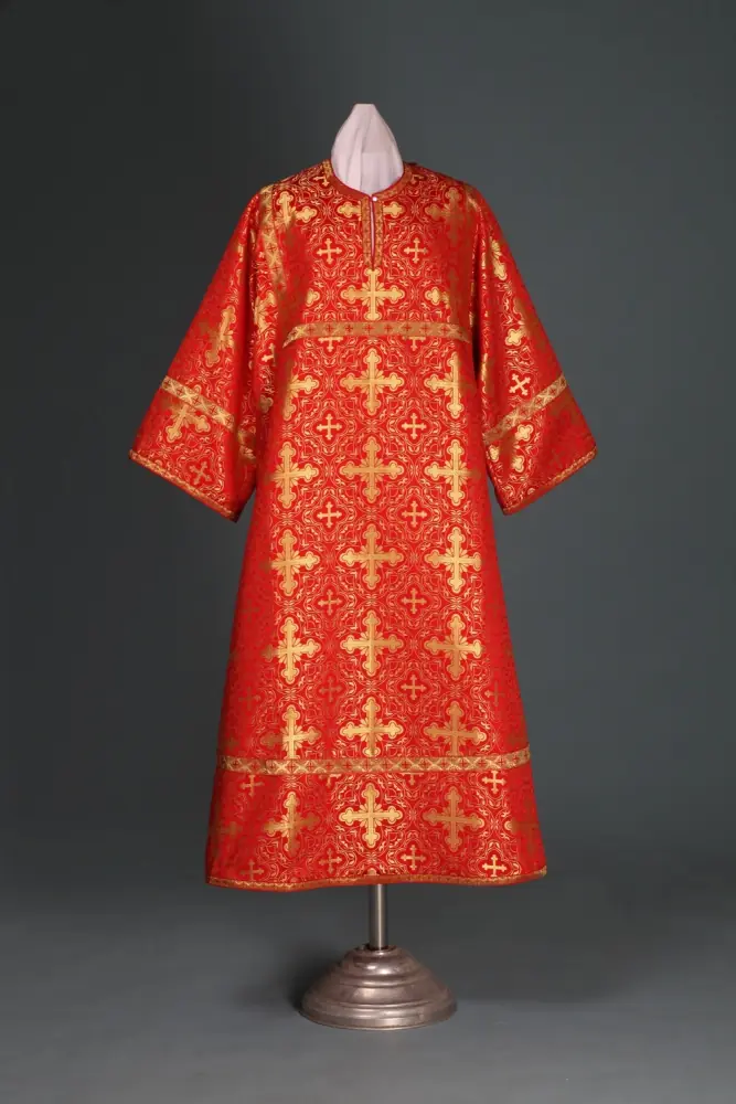 Vestment sticharion silk plain cross galloon
