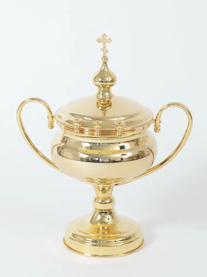 Bowl for blessing water №5 gilding