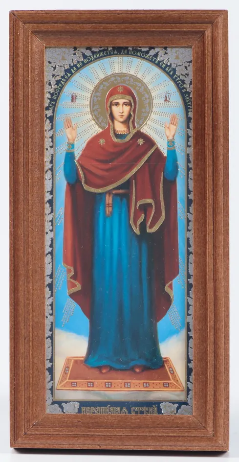 Icon in wooden frame №1 7×14 double embossing Indestructible Wall