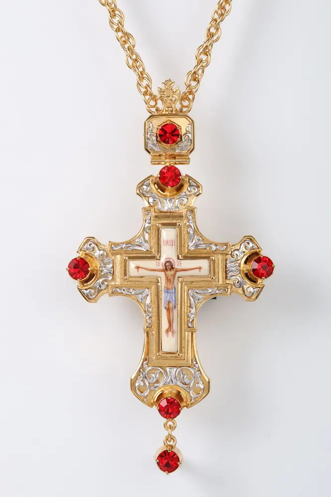 Pectoral cross №59 / gilding / silver
