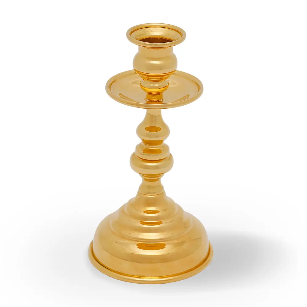 Candlestick pressed №2 gilding