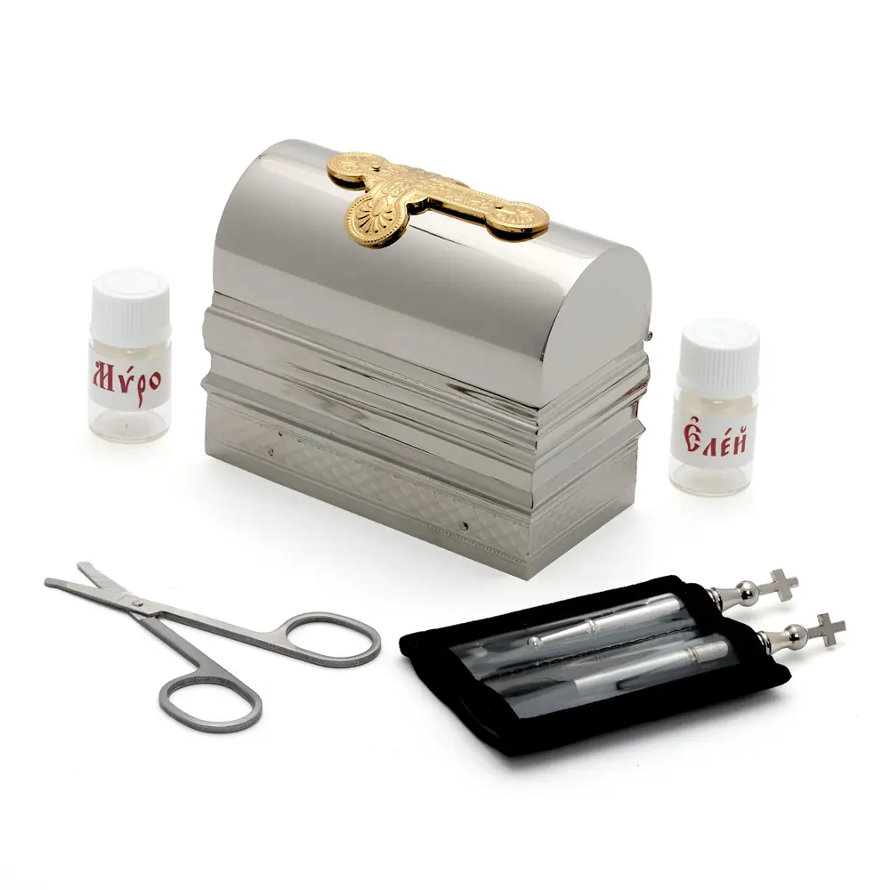 Baptismal box medium nickel plating