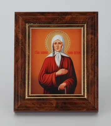Table icon 6×7 moulded frame (№10) film, packaging Xenia of St Petersburg Blessed