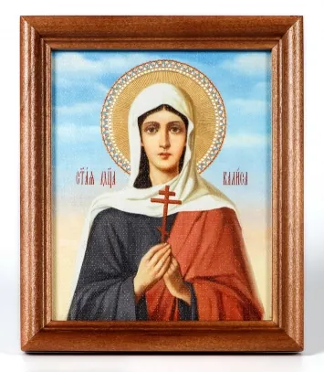 Icon in wooden frame made to order 11×13 canvas image of your choice