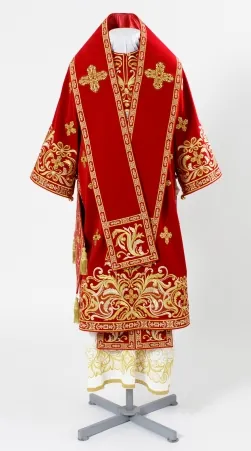Bishop's vestment №088 velvet machine-embroidered