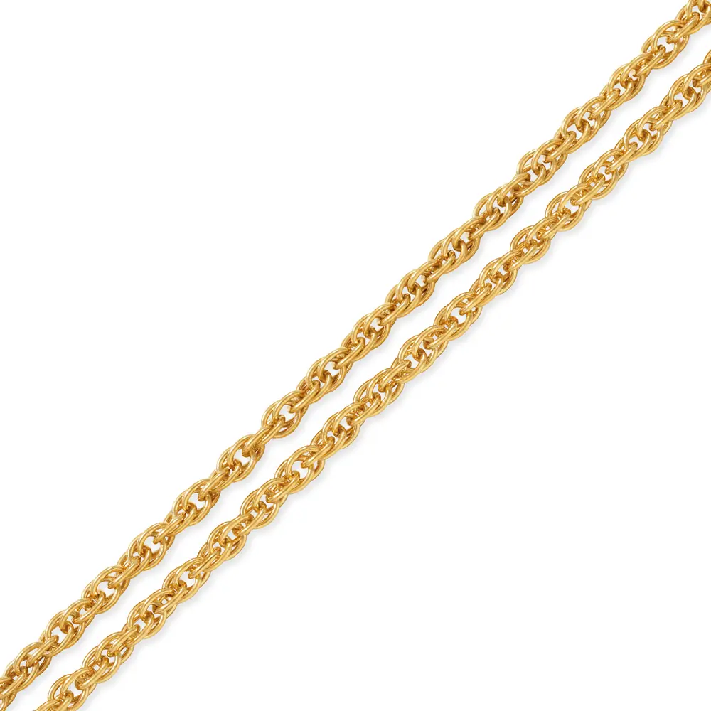 Bishop's chain “Anchor-link №5” / gilding / silver