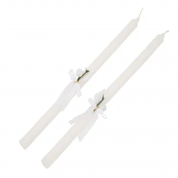 Wedding candles with flowers