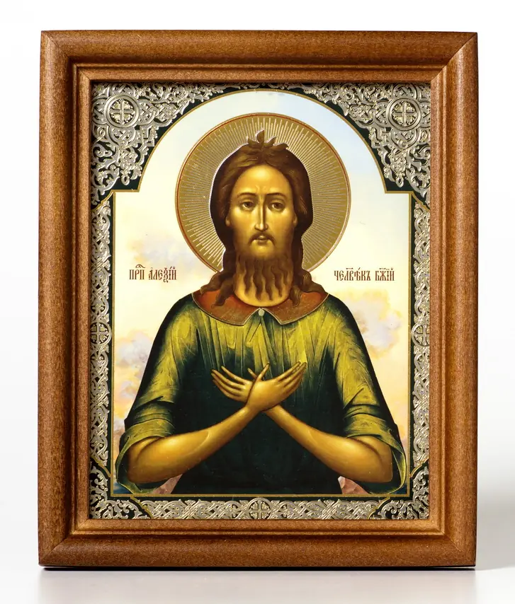 Icon in wooden frame №1 11×13 double embossing Alexis-Man of God 5
