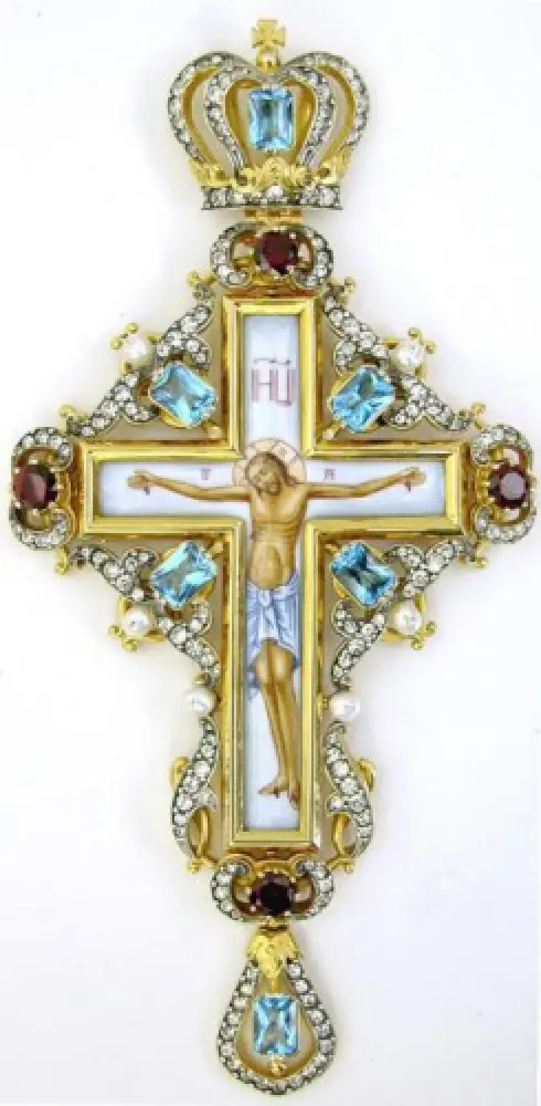 Pectoral cross №134 / gilding