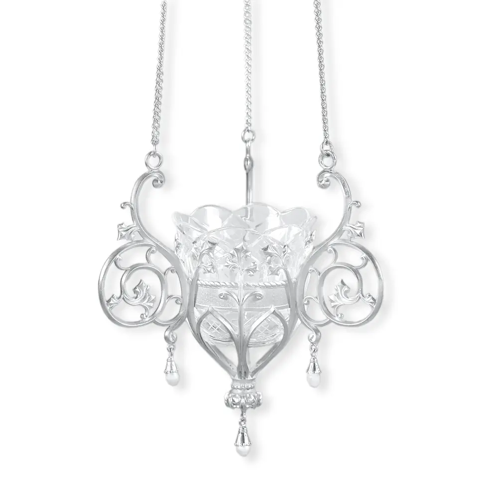 Hanging vigil lamp №43 casting / silver plating