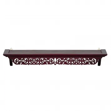Icon shelf straight №60 with carved with valance
