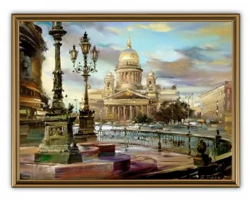 Picture 30×40, 3D print on plastic, in brown frame №50