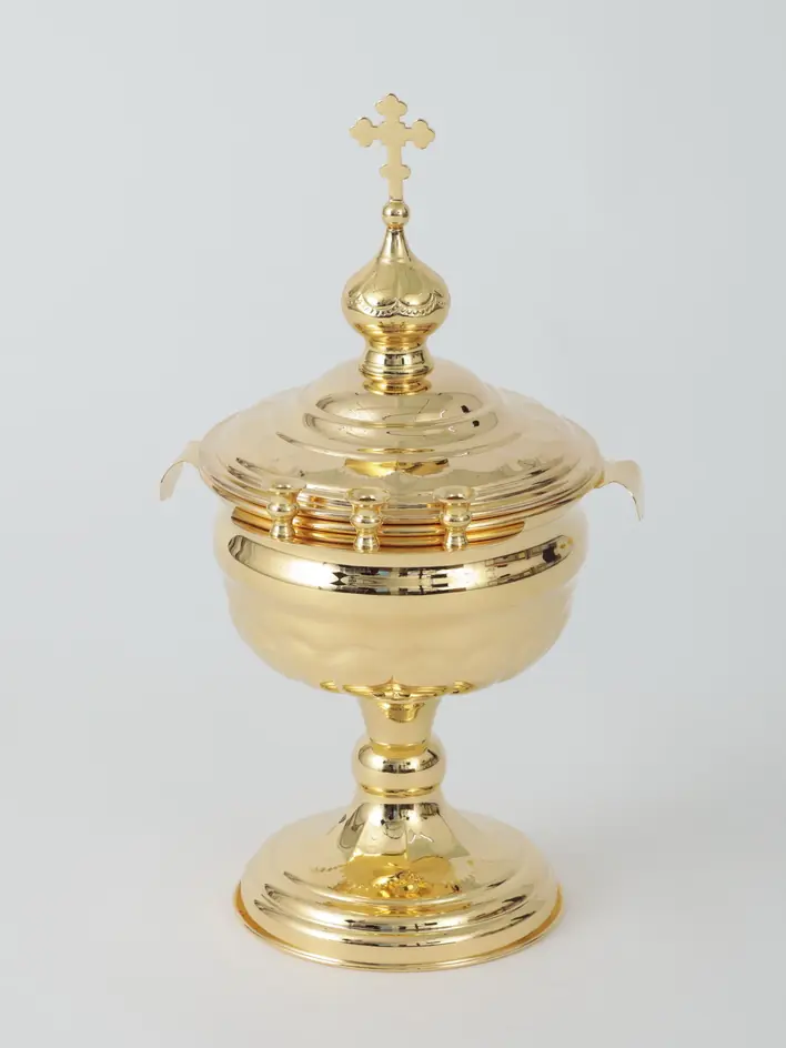 Bowl for blessing water small gilding chasing