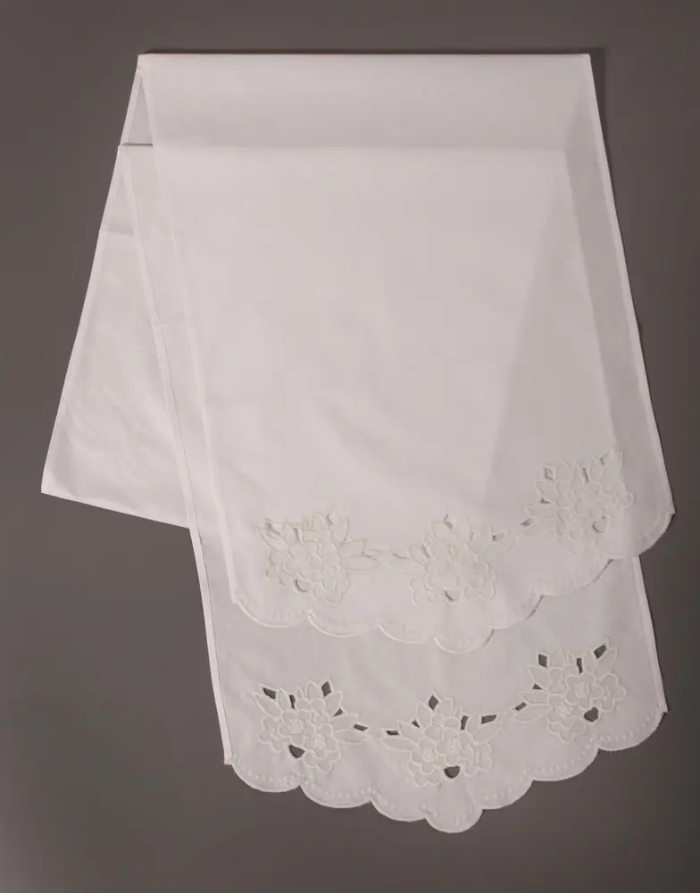 Ablution towel embroidery №14, white