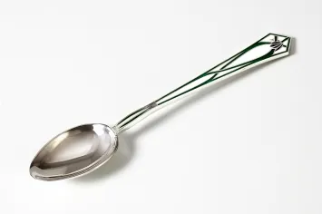 Communion spoon cast small №15 enamel silver