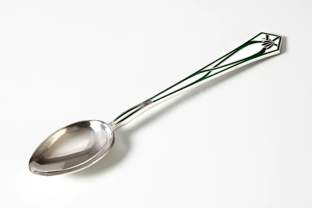 Communion spoon cast small №15 enamel silver
