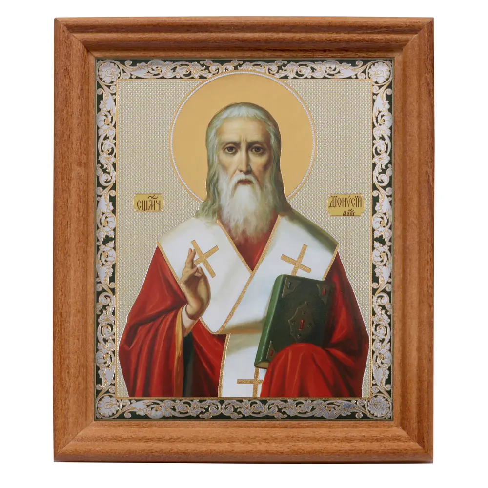 Icon in wooden frame №3 11×13 double embossing Dionysius the Areopagite 2