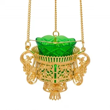 Hanging vigil lamp №69 casting / gilding