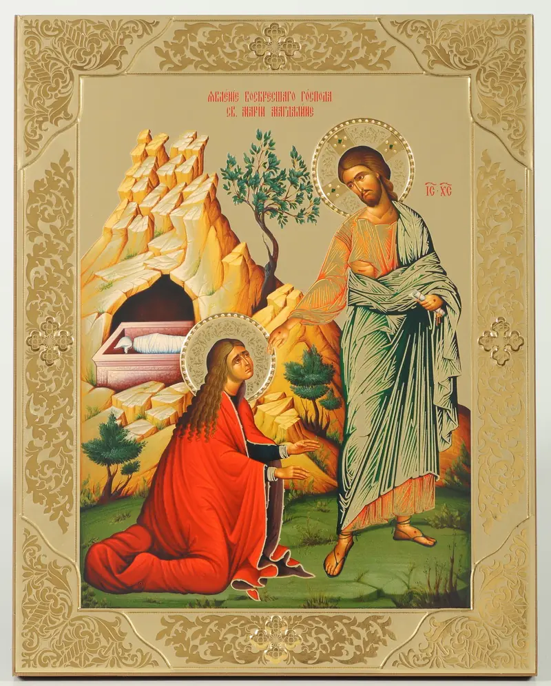 Икона на деревянном планшете 21х32 ДСП конгрев, упаковка Мария Магдалина, равноап.