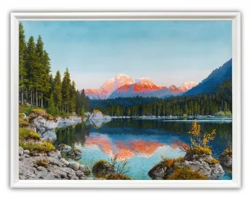 Picture 30×40, 3D print on plastic, in white frame №36