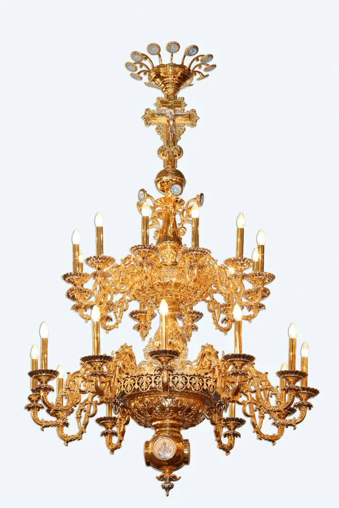 Chandelier 2 tiers 24 candles combined