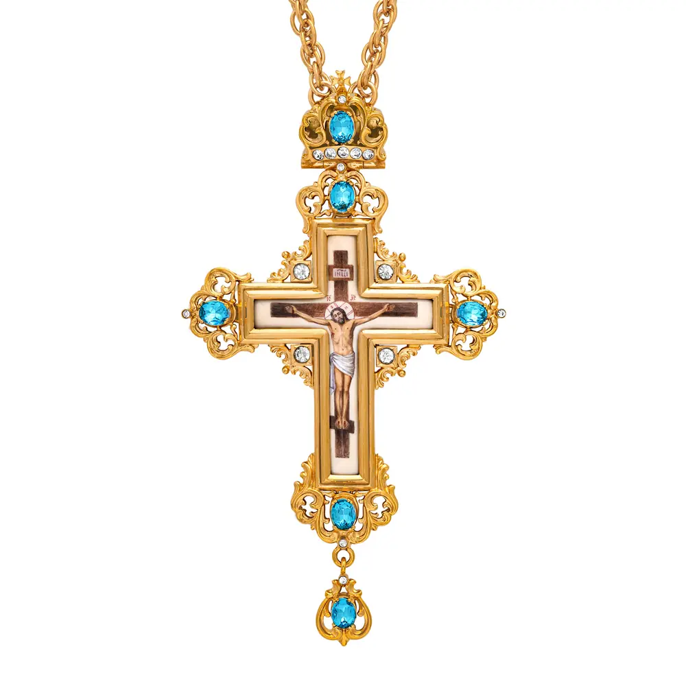 Pectoral cross №79 / gilding