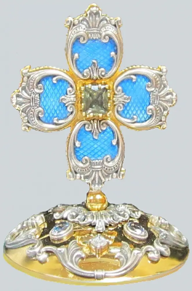 Mitre cross №30 / gilding / silver enamel
