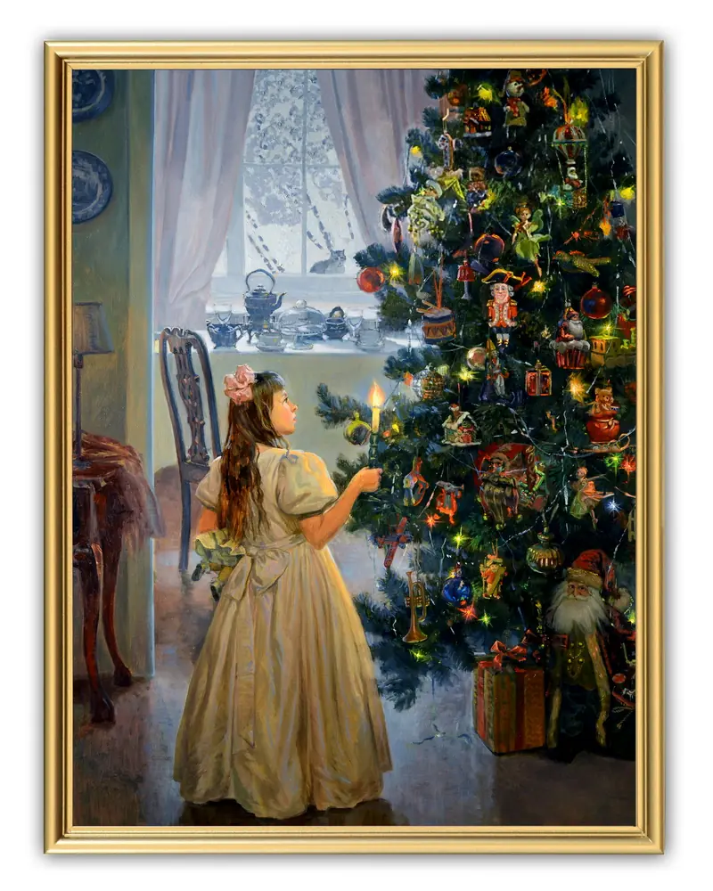 Picture 30×40, 3D print on plastic, in gilded frame №62