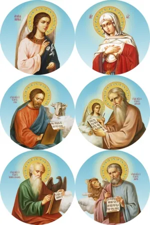 Icons 30×30, MDF, round (set 6 pcs) Royal Doors painted №1