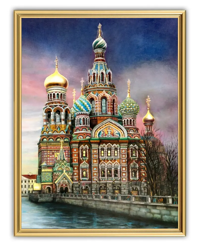 Picture 30×40, 3D print on plastic, in gilded frame №55