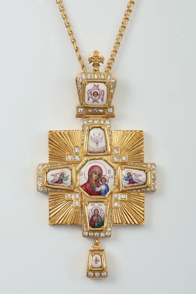 Panagia №44 / gilding / silver enamel miniature
