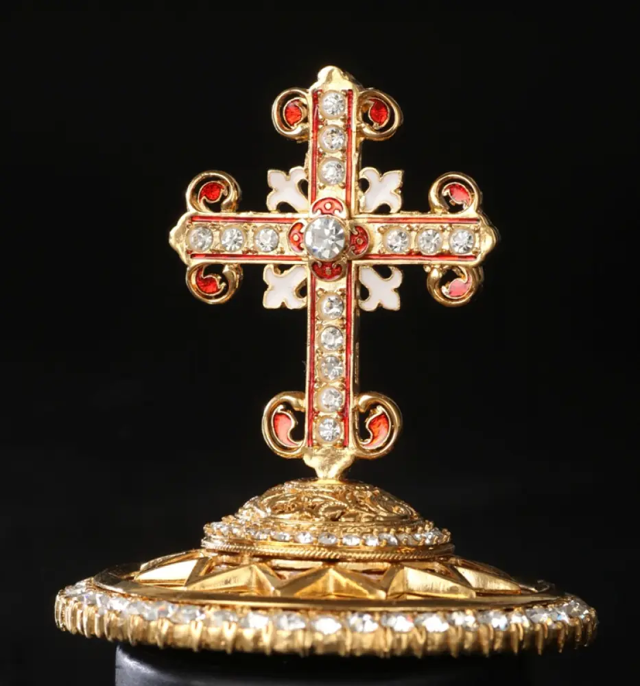 Mitre cross №5 / gilding / silver enamel