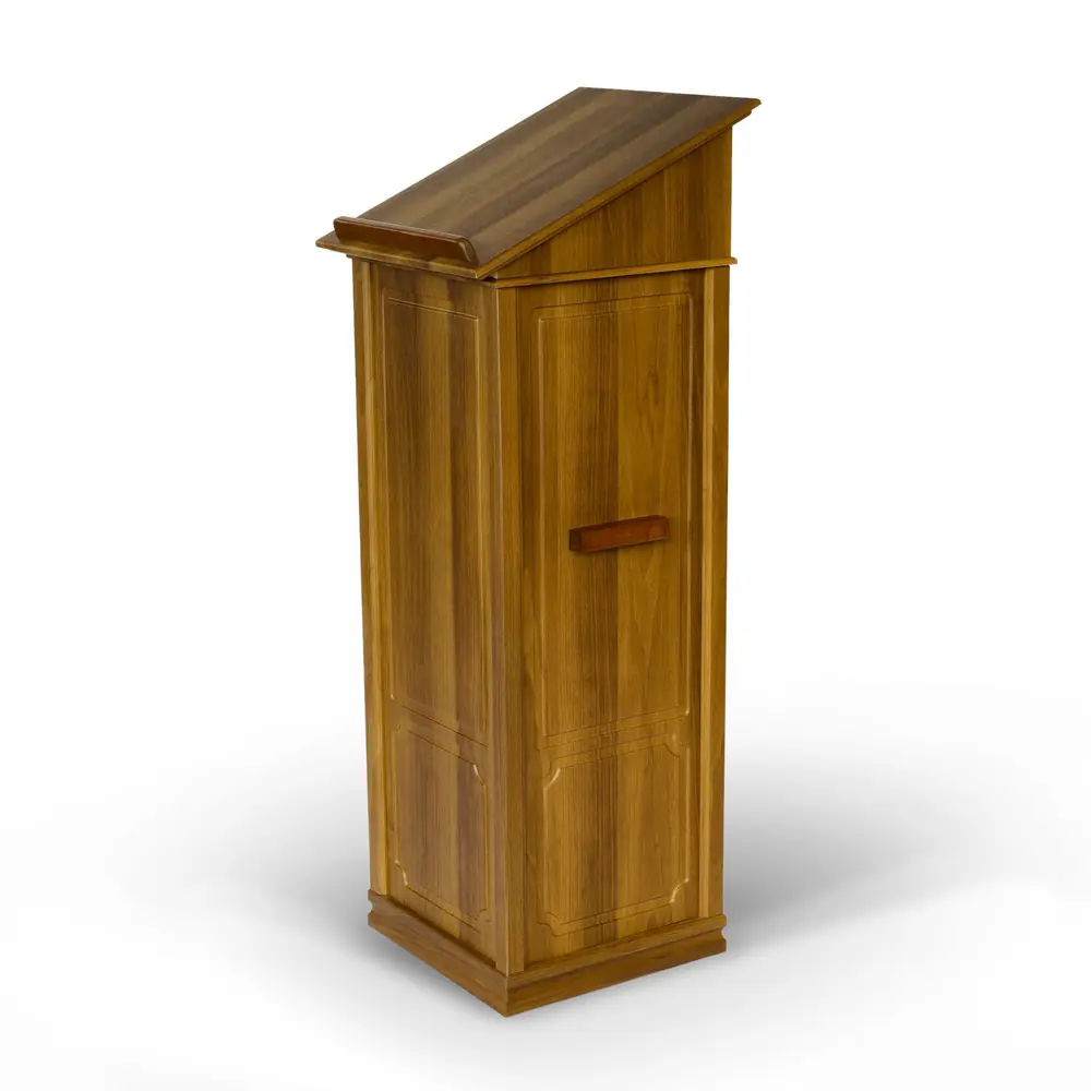 Lectern cabinet with facing