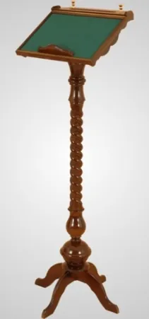 Lectern on twisted leg