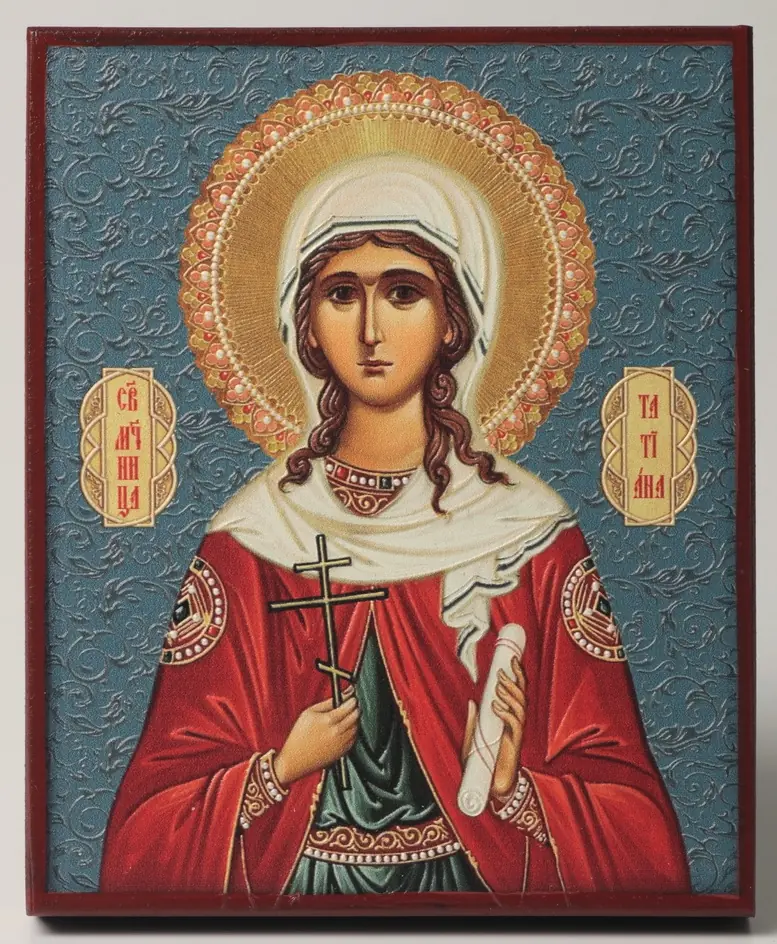 Icon on board 9×11 3D print, varnish Tatiana 1