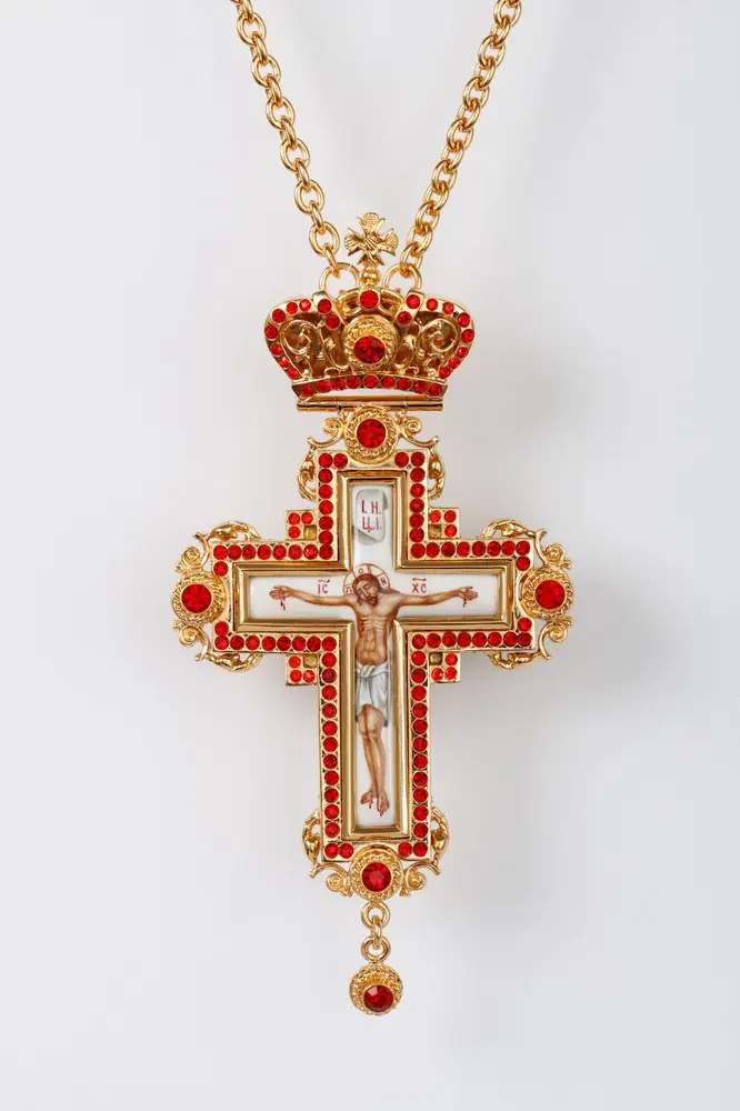 Pectoral cross №74 / gilding