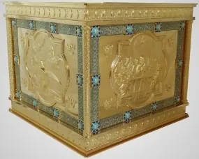 Altar table vestment №20 1,0 * 1,0 gilding patination enamel