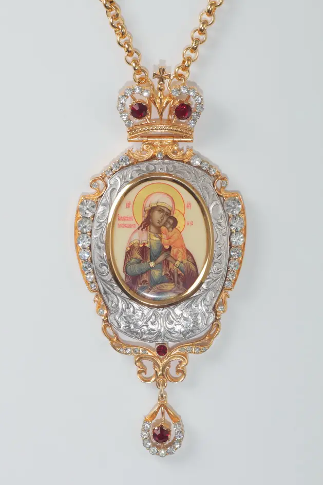 Panagia №118 / gilding / silver