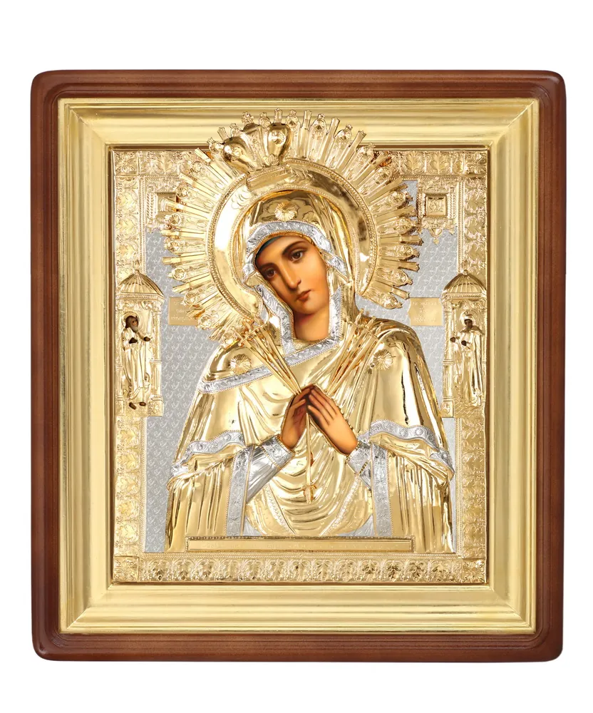 ფერწერული ხატი კიოტში 50×60 ზეთი, მოჭედილობა №267, კიოტი №1 ბოროტ გულთა დამატკბობელი