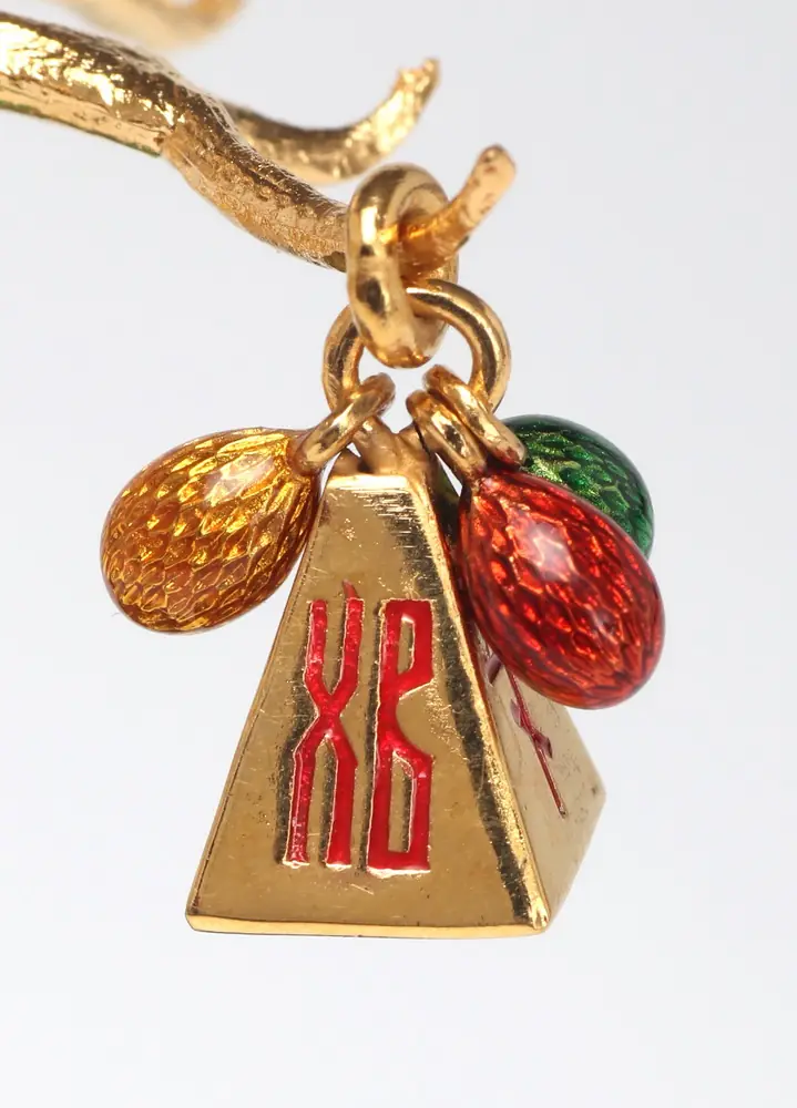 Egg-pendant Easter №13 enamel / gilding