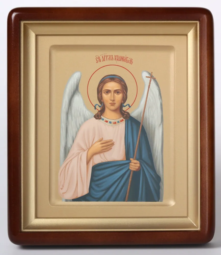 Icon in icon case 18×24 shaped, tempera №3, recessed field Guardian Angel 1