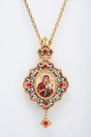 Panagia №33 filigree, enamel / gilding