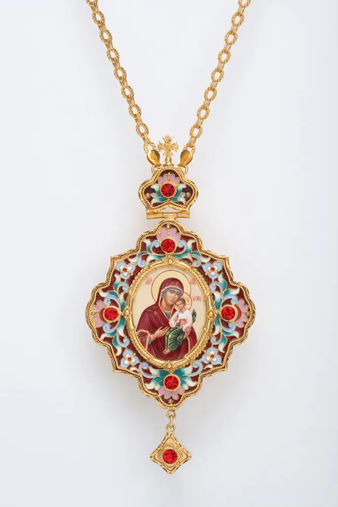 Panagia №33 filigree, enamel / gilding